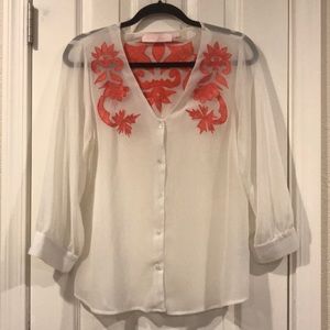 Lila page sheer top